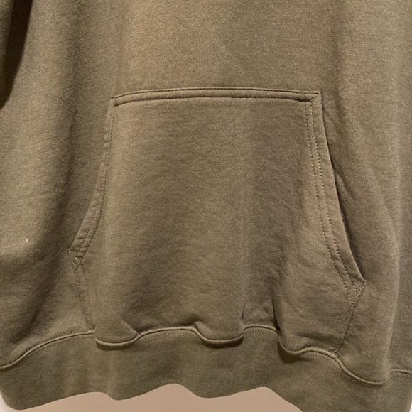 MAN boohoo Man Olive Green hoodie Size Large Training Dept.  Made in UK - Picture 2 of 10